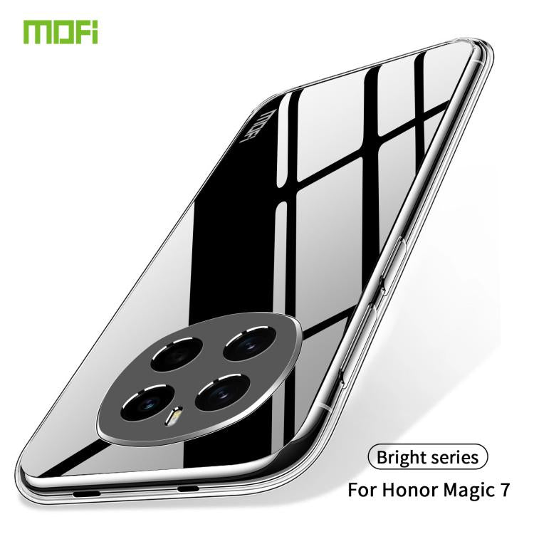 For Honor Magic7 MOFI Ming Series Ultra-thin TPU Phone Case(Transparent)