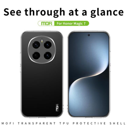 For Honor Magic7 MOFI Ming Series Ultra-thin TPU Phone Case(Transparent)