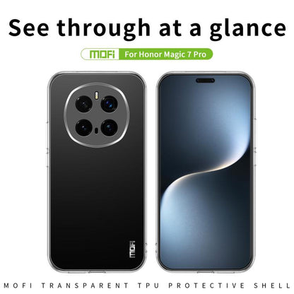 For Honor Magic7 Pro MOFI Ming Series Ultra-thin TPU Phone Case(Transparent)