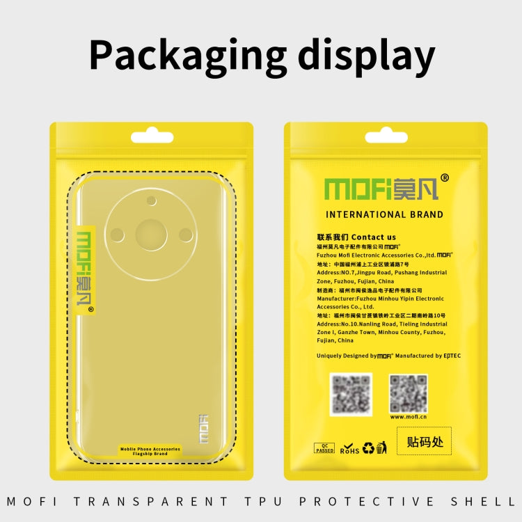 For Honor 90 GT MOFI Ming Series Ultra-thin TPU Phone Case(Transparent)