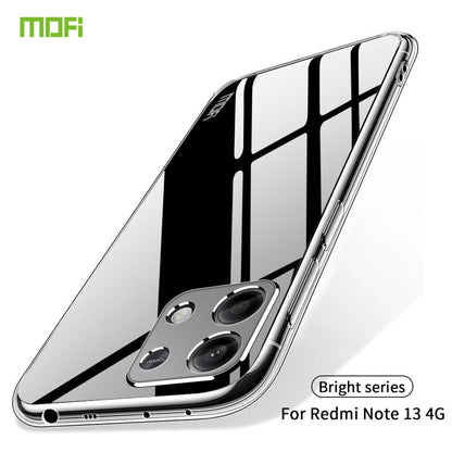 For Xiaomi Redmi Note 13 4G MOFI Ming Series Ultra-thin TPU Phone Case(Transparent)