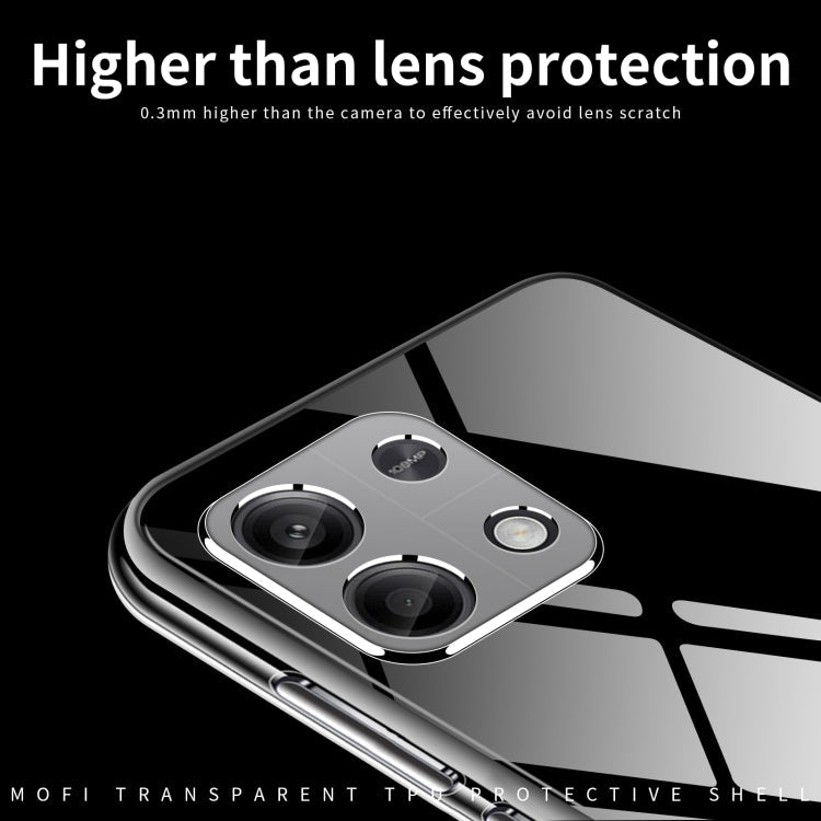 For Xiaomi Redmi Note 13 4G MOFI Ming Series Ultra-thin TPU Phone Case(Transparent)