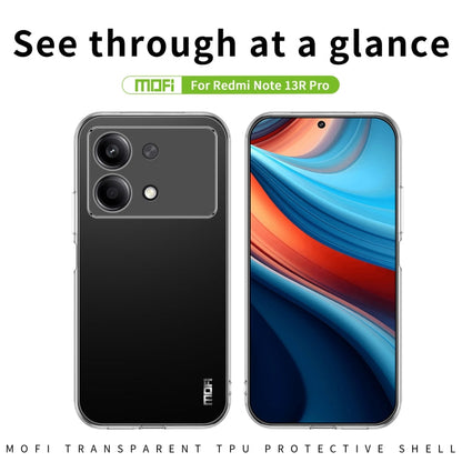 For Xiaomi Redmi Note 13R Pro MOFI Ming Series Ultra-thin TPU Phone Case(Transparent)
