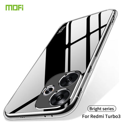 ForXiaomi Redmi Turbo 3 MOFI Ming Series Ultra-thin TPU Phone Case(Transparent)