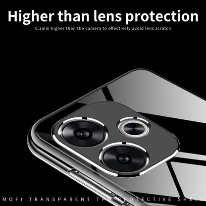 ForXiaomi Redmi Turbo 3 MOFI Ming Series Ultra-thin TPU Phone Case(Transparent)