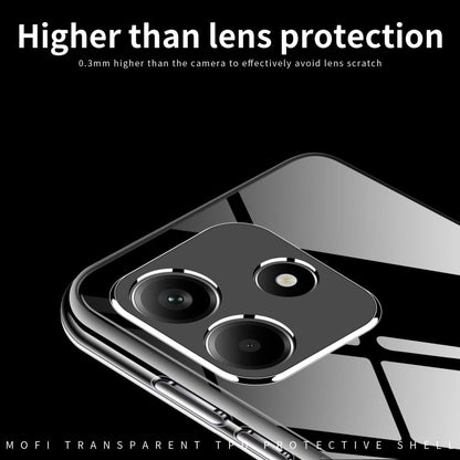 Pour Xiaomi Redmi Note 14 5G Coque de téléphone en TPU ultra-mince série MOFI Ming (Transparent)