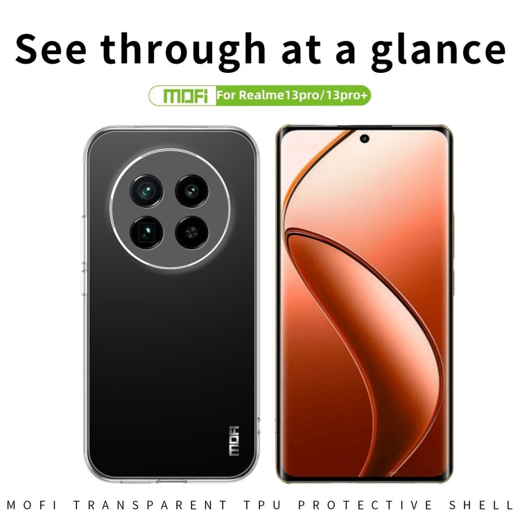 For Realme 13 Pro / 13 Pro+ MOFI Ming Series Ultra-thin TPU Phone Case(Transparent)