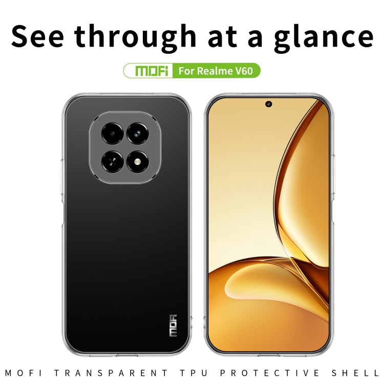 For Realme V60 MOFI Ming Series Ultra-thin TPU Phone Case(Transparent)