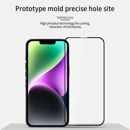 For iPhone 17e / 16e MOFI 9H 2.5D Full Screen Tempered Glass Film(Black)