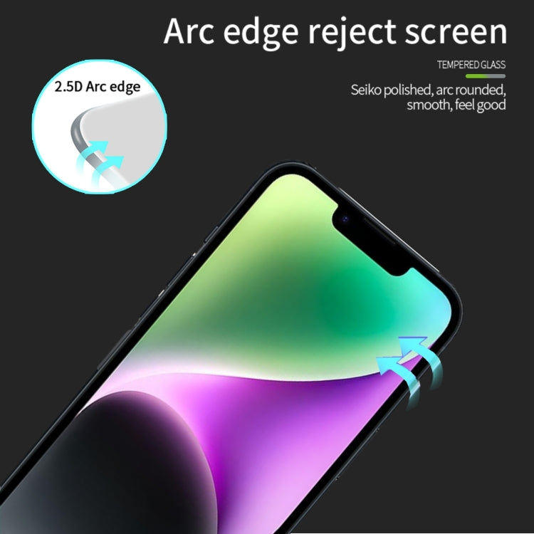 For iPhone 17e / 16e MOFI 9H 2.5D Full Screen Tempered Glass Film(Black)