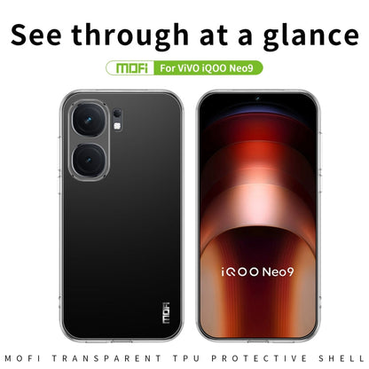 Pour Coque de téléphone en TPU ultra-mince série MOFI Ming pour vivo iQOO Neo9 /9 Pro (Transparent)