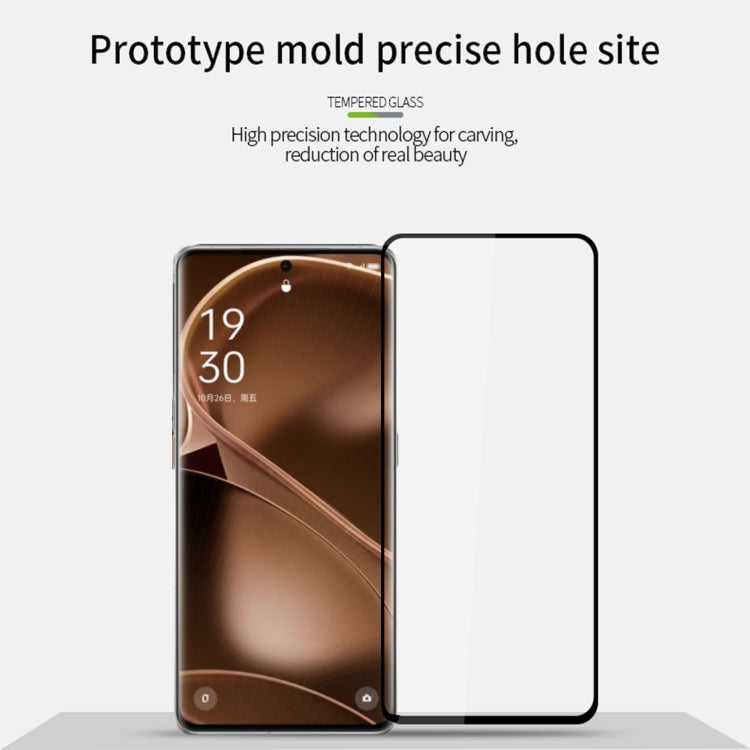 Pour Xiaomi Poco X6 Pro MOFI Film de protection d'écran intégral en verre trempé 9H 2.5D (noir)