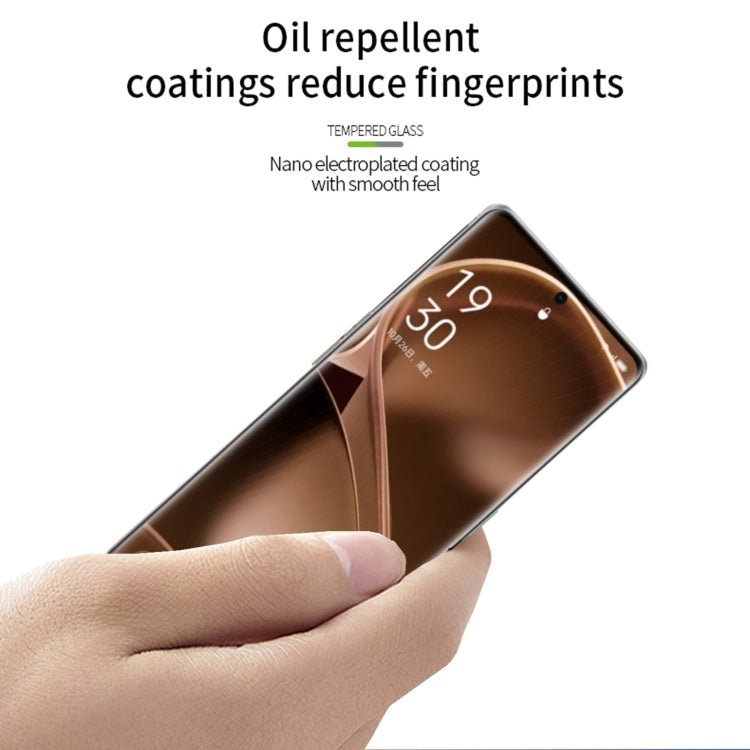 Pour Xiaomi Poco X6 Pro MOFI Film de protection d'écran intégral en verre trempé 9H 2.5D (noir)