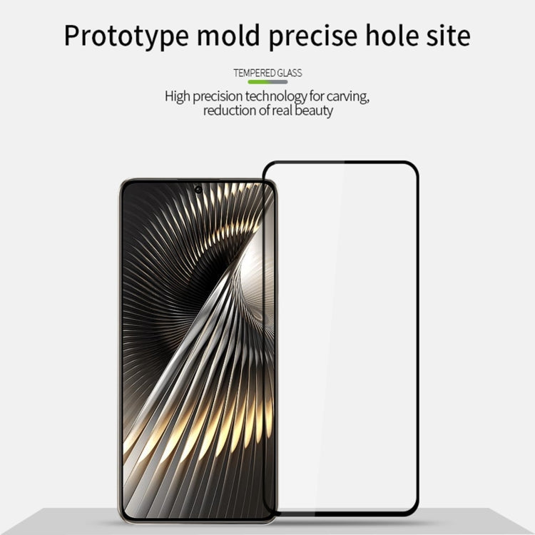 For Xiaomi Redmi Turbo 3 MOFI 9H 2.5D Full Screen Tempered Glass Film(Black)