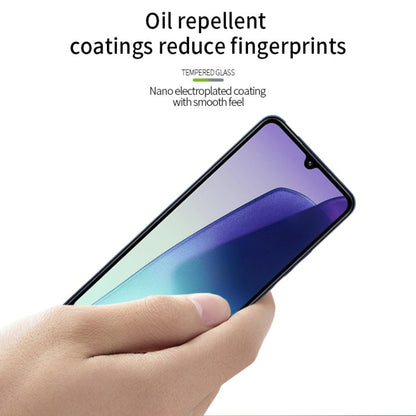 Pour Xiaomi Redmi 14C 4G MOFI Film en verre trempé 9H 2.5D plein écran (Noir)
