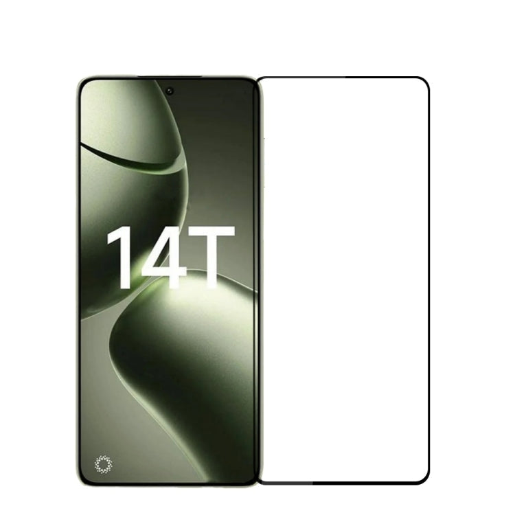 For Xiaomi 14T / 14T Pro MOFI 9H 2.5D Full Screen Tempered Glass Film(Black)