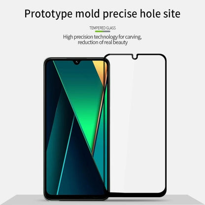 For Xiaomi Poco C75 / Redmi 14R MOFI 9H 2.5D Full Screen Tempered Glass Film(Black)