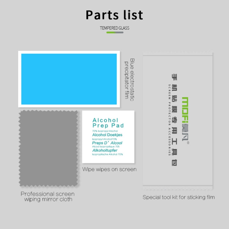 For Xiaomi Poco C75 / Redmi 14R MOFI 9H 2.5D Full Screen Tempered Glass Film(Black)