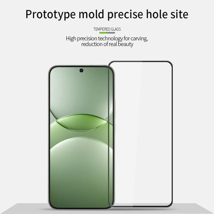For Huawei nova 13 MOFI 9H 3D Explosion-proof Curved Screen Tempered Glass Film(Black)