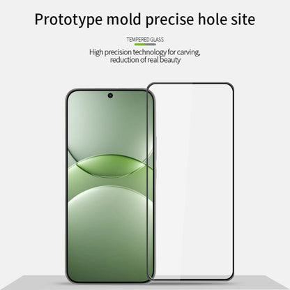 For Huawei nova 13 MOFI 9H 3D Explosion-proof Curved Screen Tempered Glass Film(Black)