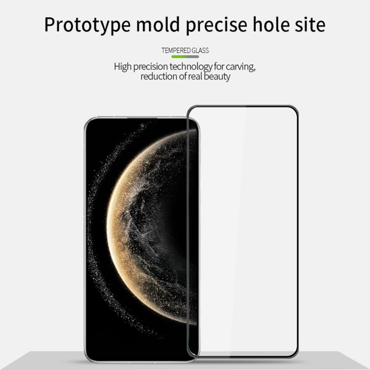 For Huawei Mate 70 MOFI 9H 3D Explosion-proof Curved Screen Tempered Glass Film(Black)