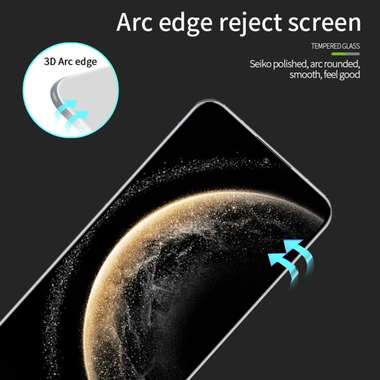 For Huawei Mate 70 MOFI 9H 3D Explosion-proof Curved Screen Tempered Glass Film(Black)