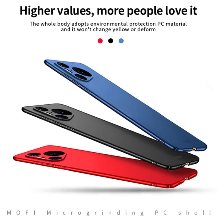 For Huawei Pura 70 Pro MOFI Micro-Frosted PC Ultra-thin Hard Phone Case(Blue)