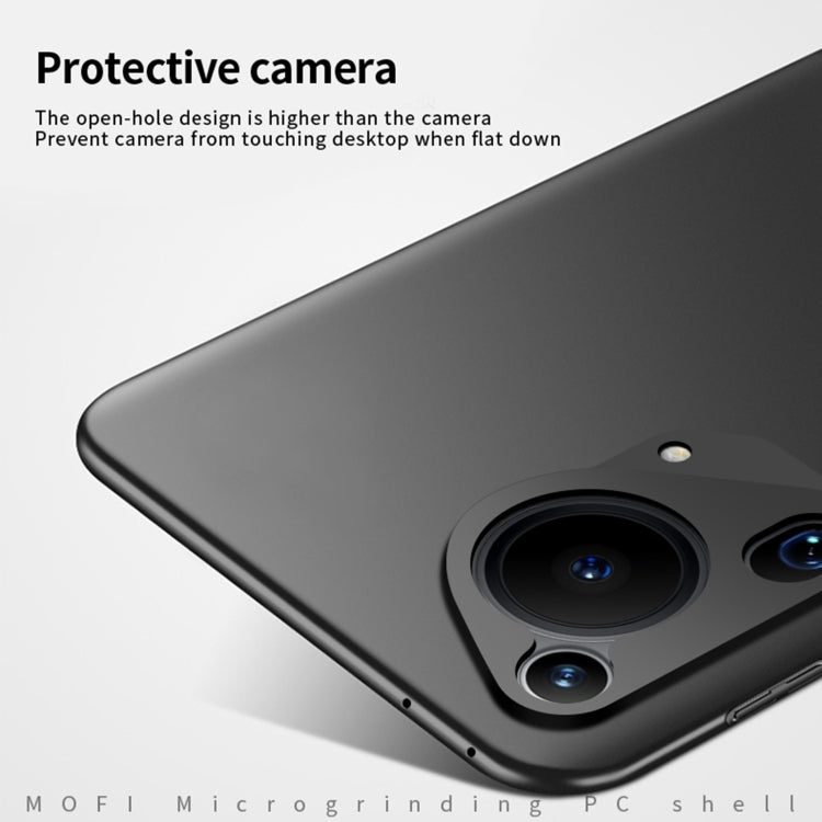 For Huawei Pura 70 Ultra / P70 Art MOFI Micro-Frosted PC Ultra-thin Hard Phone Case(Black)