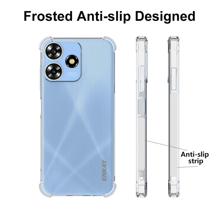For ZTE Blade A73 4G ENKAY Hat-Prince Transparent TPU Shockproof Phone Case