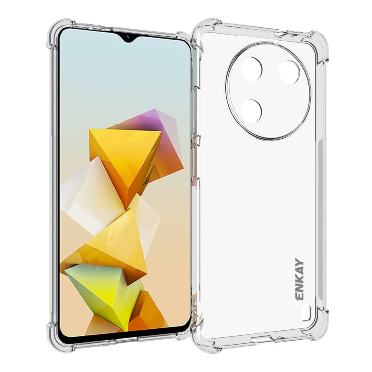For ZTE Blade A73 5G ENKAY Hat-Prince Transparent TPU Shockproof Phone Case