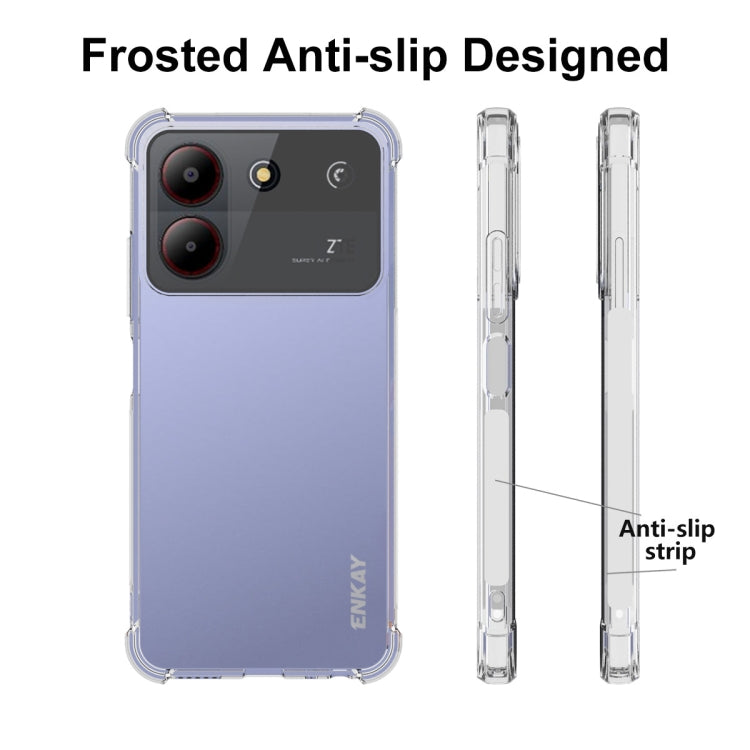 For ZTE Blade A54 4G ENKAY Hat-Prince Transparent TPU Shockproof Phone Case