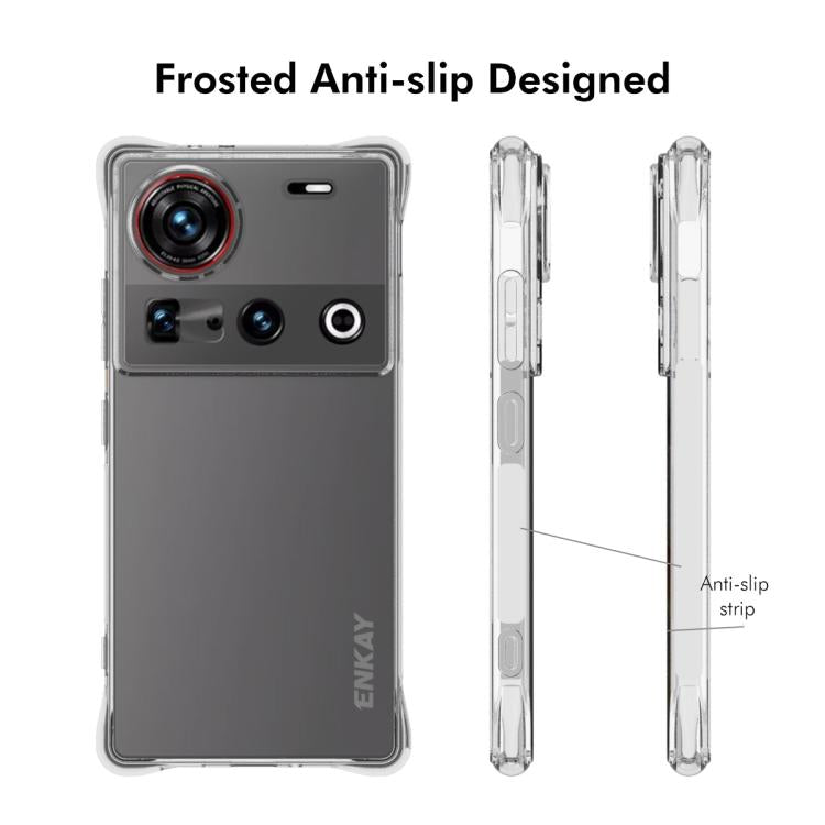For ZTE Nubia Z70 Ultra 5G ENKAY Hat-Prince Transparent TPU Shockproof Phone Case