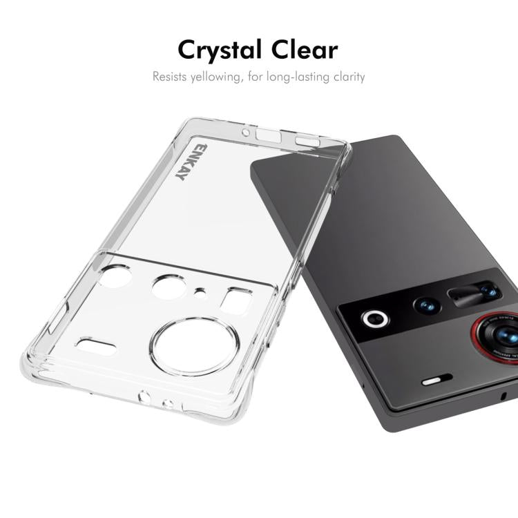 For ZTE Nubia Z70 Ultra 5G ENKAY Hat-Prince Transparent TPU Shockproof Phone Case