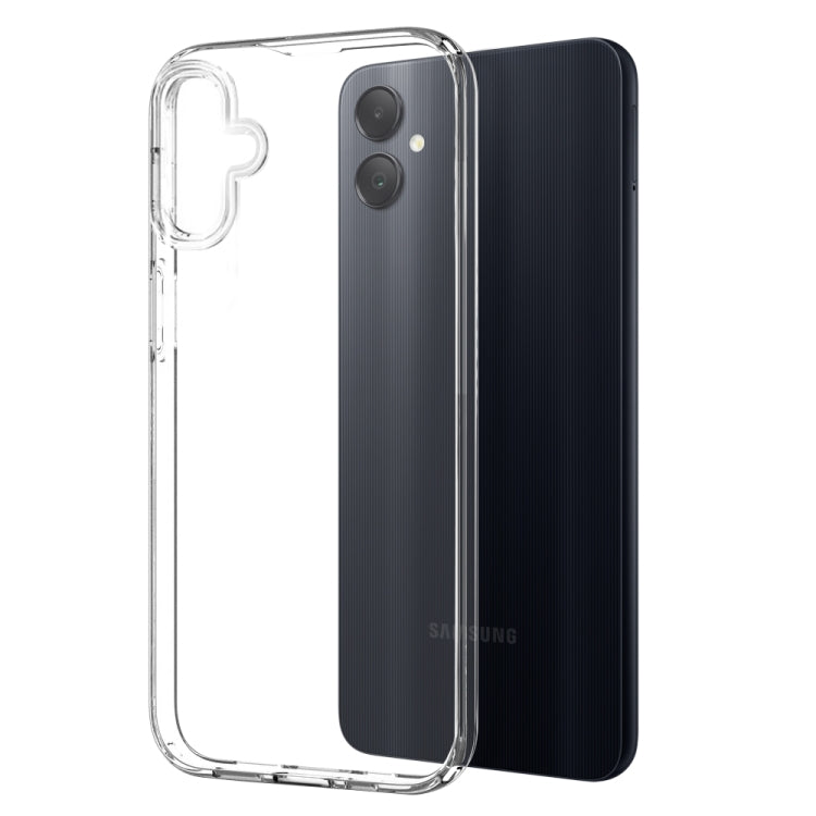 Pour Samsung Galaxy A05 4G NORTHJO Coque de Téléphone en TPU Transparent avec Film de Verre Trempé (Transparent)