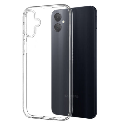 Pour Samsung Galaxy A05 4G NORTHJO Coque de Téléphone en TPU Transparent avec Film de Verre Trempé (Transparent)