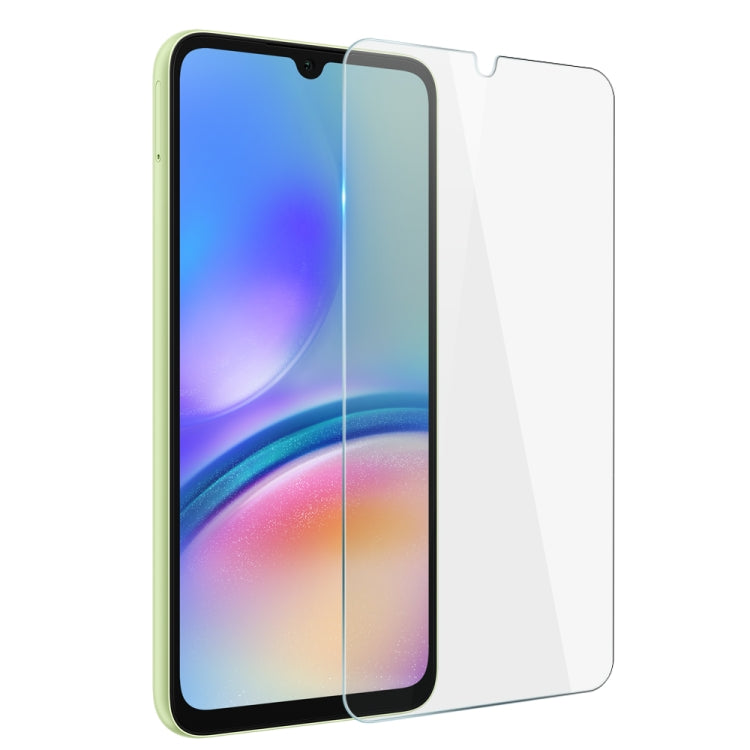 For Galaxy A05s 4G NORTHJO Transparent TPU Phone Case with Tempered Glass Film(Transparent)