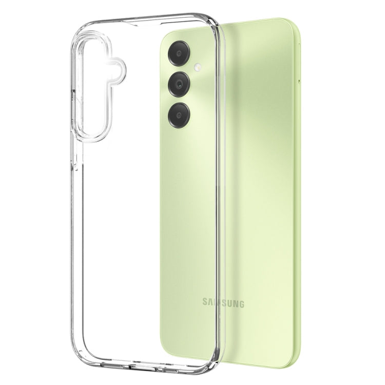 For Galaxy A05s 4G NORTHJO Transparent TPU Phone Case with Tempered Glass Film(Transparent)