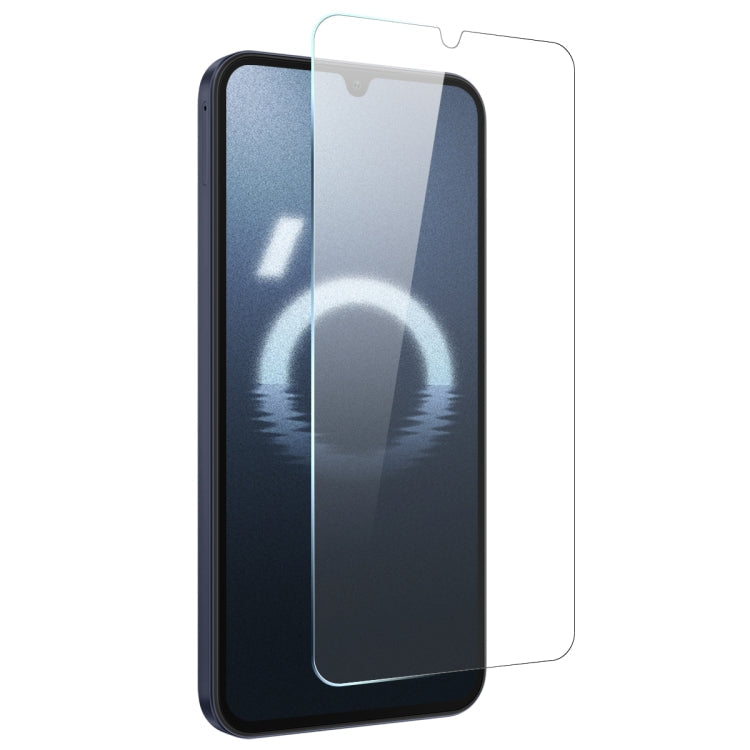For Galaxy A16 5G / 4G NORTHJO Transparent TPU Phone Case with Tempered Glass Film(Transparent)