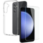 For Samsung Galaxy S23 FE 5G NORTHJO Transparent TPU Phone Case with Tempered Glass Film(Transparent)