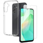 Pour Samsung Galaxy A26 5G NORTHJO Coque transparente en TPU avec film en verre trempé (Transparent)