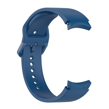 For Samsung Galaxy Watch6 / 6 Classic JUNSUNMAY Solid Color Silicone Adjustable Watch Band(Dark Blue)