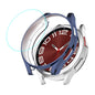 For Samsung Galaxy Watch6 Classic 43mm ENKAY Hat-Prince Electroplated Soft TPU Case + 0.2mm 9H Glass Screen Protector(Dark Blue)