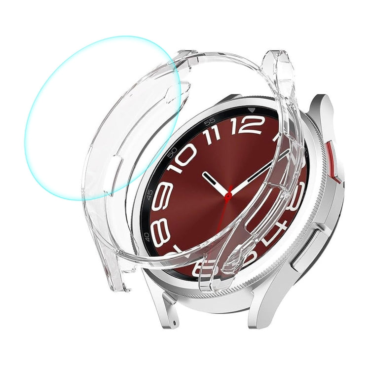 Pour Samsung Galaxy Watch6 Classic 43mm Coque Souple Transparente TPU ENKAY Hat-Prince + Film de Protection en Verre Trempé 9H de 0.2mm