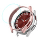 Pour Samsung Galaxy Watch6 Classic 47mm Coque Rigide en PC Électroplaqué ENKAY Hat-Prince + Protecteur d'Écran en Verre 9H de 0,2mm (Or Rose)