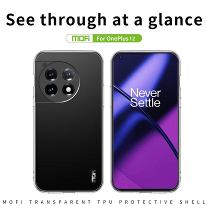 For OnePlus 12 MOFI Ming Series Ultra-thin TPU Phone Case(Transparent)