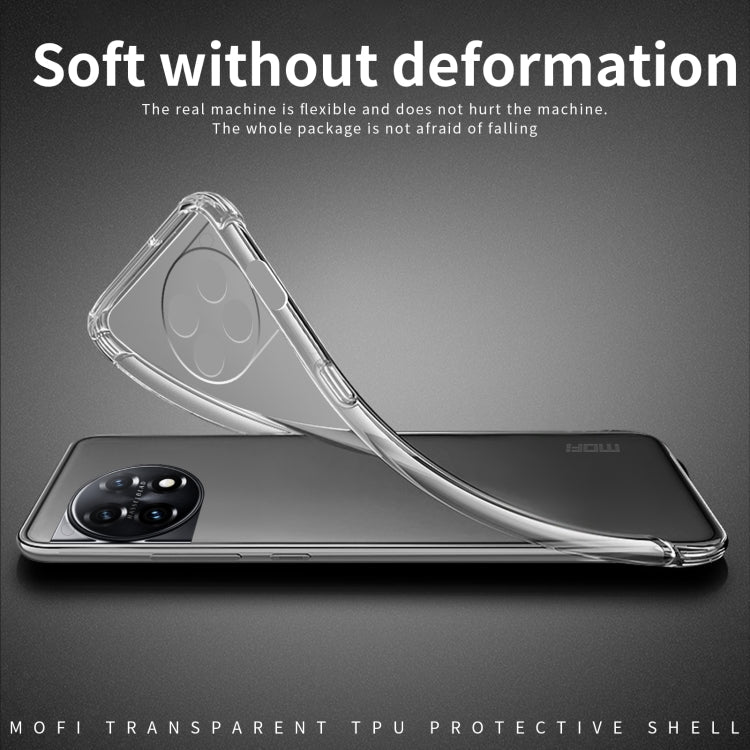 For OnePlus 12 MOFI Ming Series Ultra-thin TPU Phone Case(Transparent)