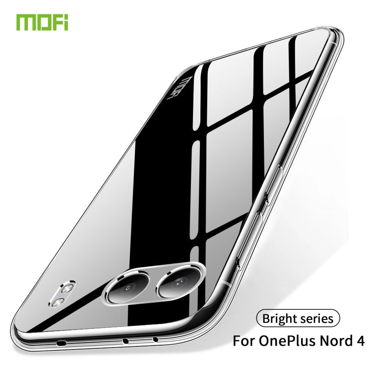 For OnePlus Nord 4 MOFI Ming Series Ultra-thin TPU Phone Case(Transparent)
