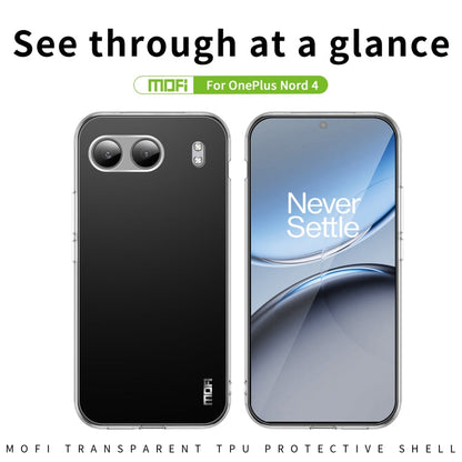 For OnePlus Nord 4 MOFI Ming Series Ultra-thin TPU Phone Case(Transparent)