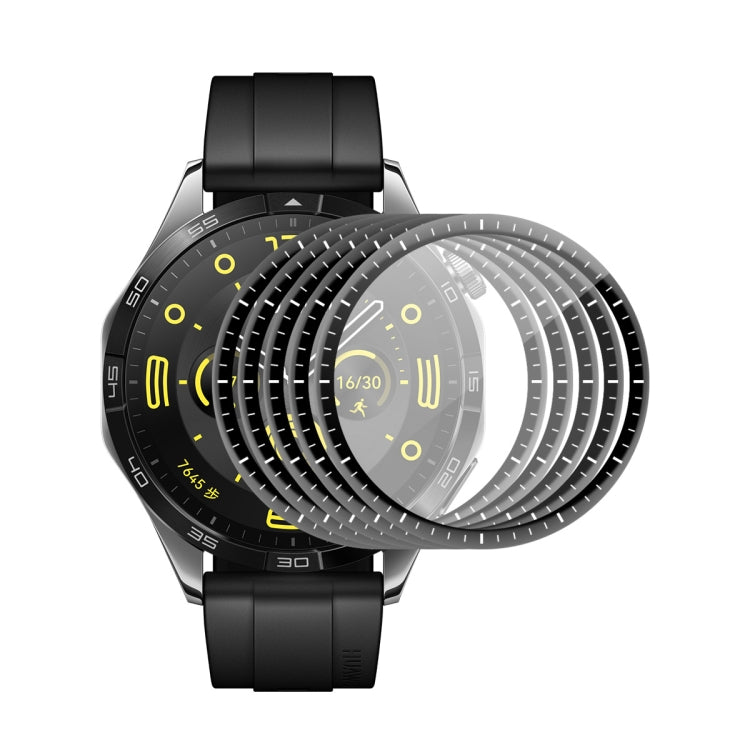 Pour Huawei Watch GT 5 46mm 5pcs Film d'écran HD ENKAY 3D à couverture complète souple PC Edge PMMA