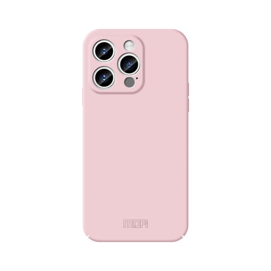 Pour iPhone 14 Pro Max Étui de téléphone PC tout compris MOFI Qin Series Skin Feel (Rose)